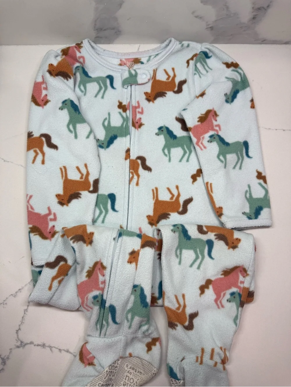 Pink & White Dino Fleece Kids Pajamas (3-Pack)